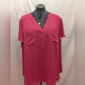 Torrid Harper Hot Pink Blouse
